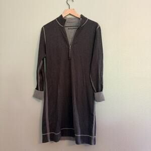 new tommy bahama flip side reversible half zip sweater dress size Medium